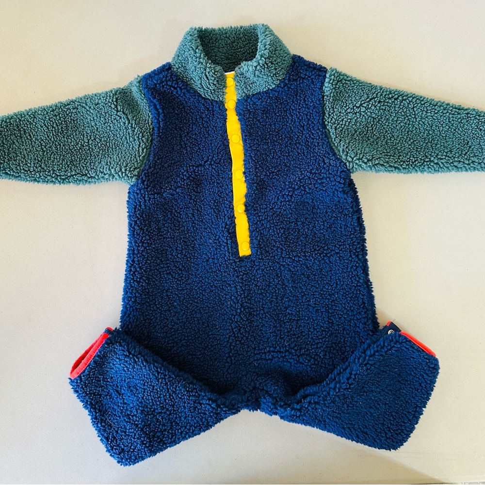 Hanna Andersson Sherpa fleece One-Piece Romper